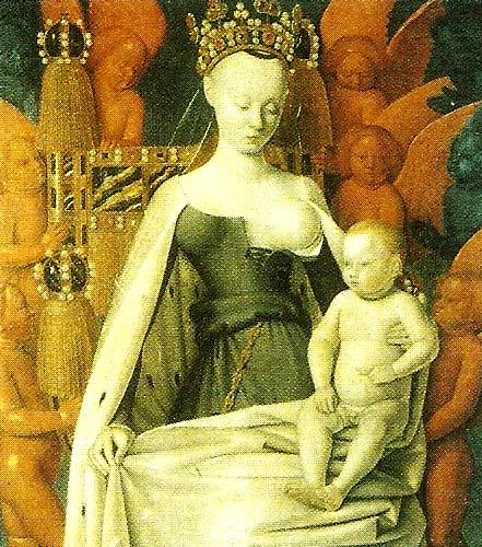 madonna och barn, Jean Fouquet